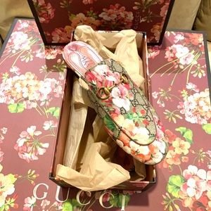 Gucci Princetown GG Floral slippers